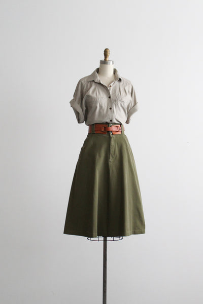 juniper cotton midi skirt