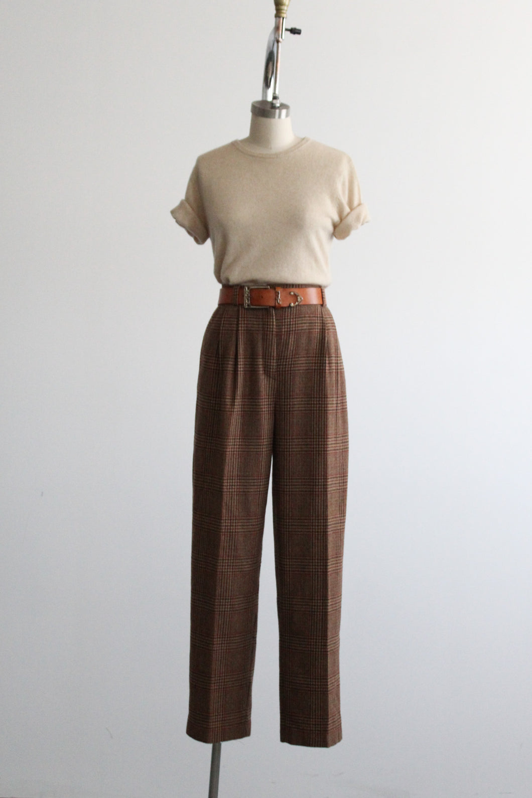ivy league wool trousers