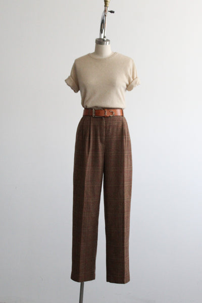 ivy league wool trousers