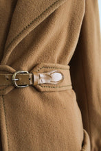 camel wool trench