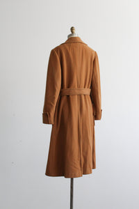 camel wool trench