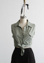 sageleaf cotton button up
