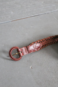 braided leather belt