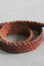 braided leather belt