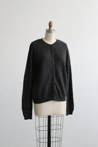graphite wool button up