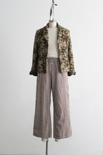 coffee gingham trousers (l/xl)