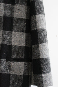 ex libris plaid wool blazer