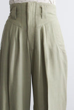 pistachio high rise trousers