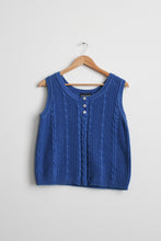 cobalt cotton vest