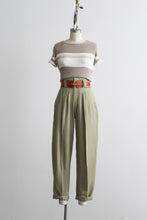 pistachio high rise trousers