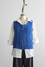 cobalt cotton vest