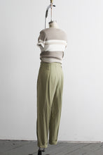pistachio high rise trousers