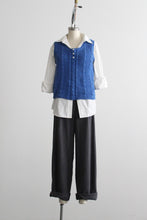 cobalt cotton vest