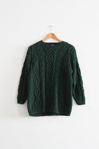 spruce cotton cable knit sweater