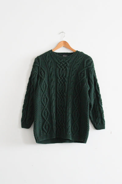 spruce cotton cable knit sweater