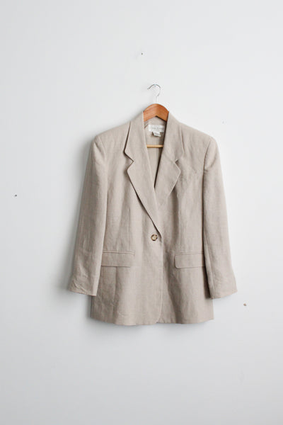 oat linen blazer