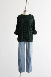 spruce cotton cable knit sweater