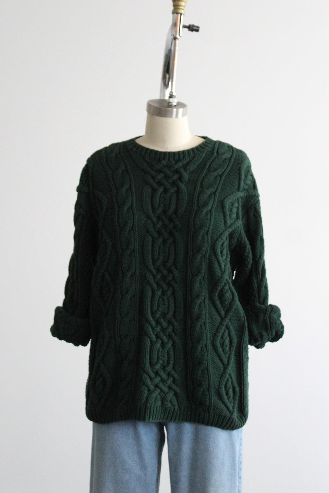spruce cotton cable knit sweater