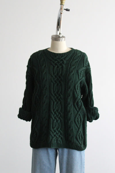 spruce cotton cable knit sweater