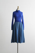 laurel lake denim midi skirt