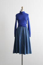 laurel lake denim midi skirt