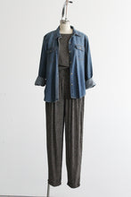 sunfaded denim work shirt