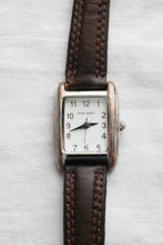leather band vintage watch