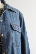 sunfaded denim work shirt