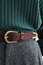 horseshoe leather belt