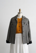 gingham wool jacket (m)