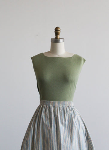 lemongrass silk knit top