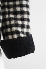 gingham wool jacket (m)