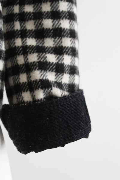 gingham wool jacket (m)