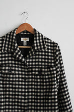 gingham wool jacket (m)