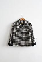 gingham wool jacket (m)
