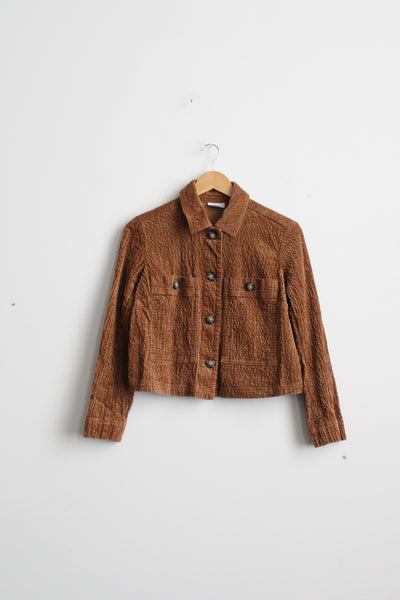 hazel cropped corduroy jacket