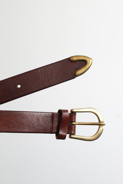 horseshoe leather belt