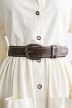 horseshoe leather belt (m)