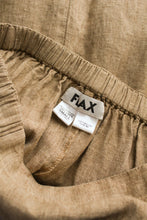 honey wheat linen maxi skirt (m)
