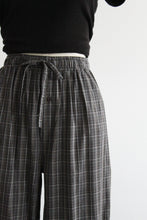 market cotton plaid trousers
