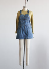 denim short overalls