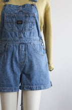 denim short overalls