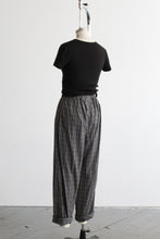 market cotton plaid trousers