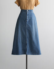 denim maxi skirt