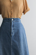denim maxi skirt