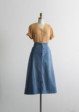 denim maxi skirt