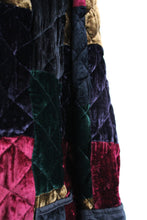 velvet quilted jacket