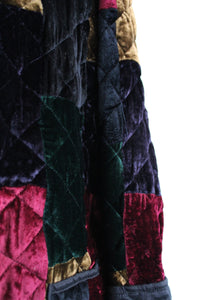 velvet quilted jacket