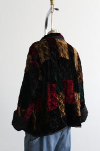 velvet quilted jacket