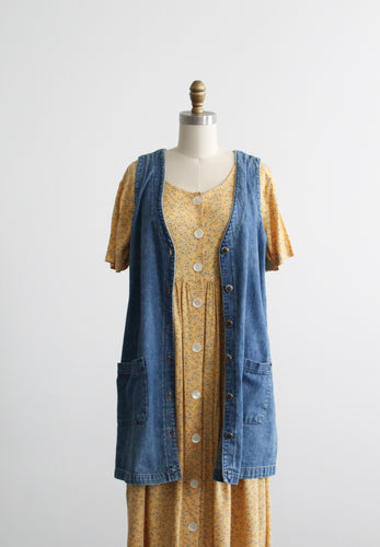 avalon denim vest